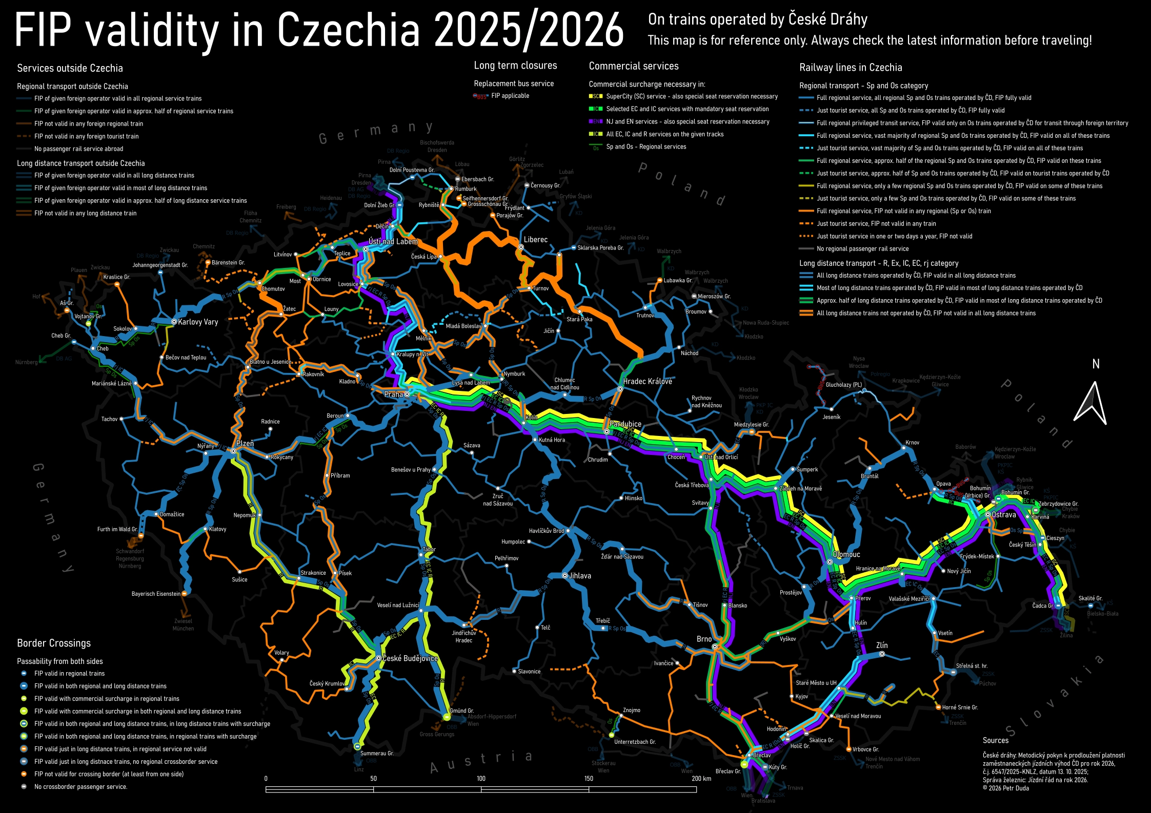 FIP Gültigkeitskarte Detail für Tschechien